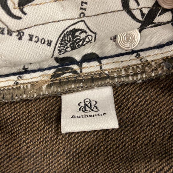 Rock and Republic dark blue boot cut jeans, size 28 barely worn. - Picture 4 of 5